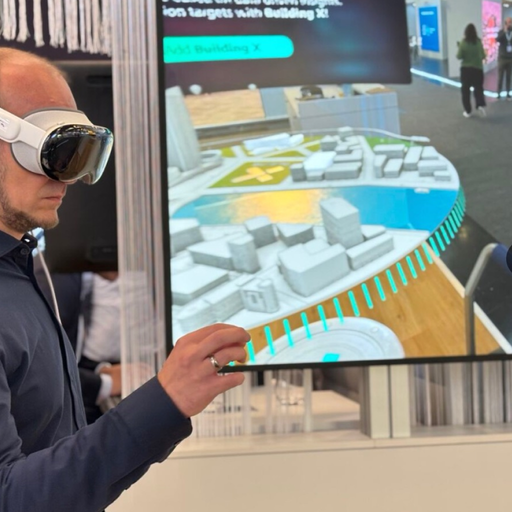 Building management interface rendered in a spatial computing environment